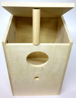 Nistkasten Für Großsittiche - Senkrecht -Zoofach Geschaft nistkasten fr grosssittiche senkrecht offen